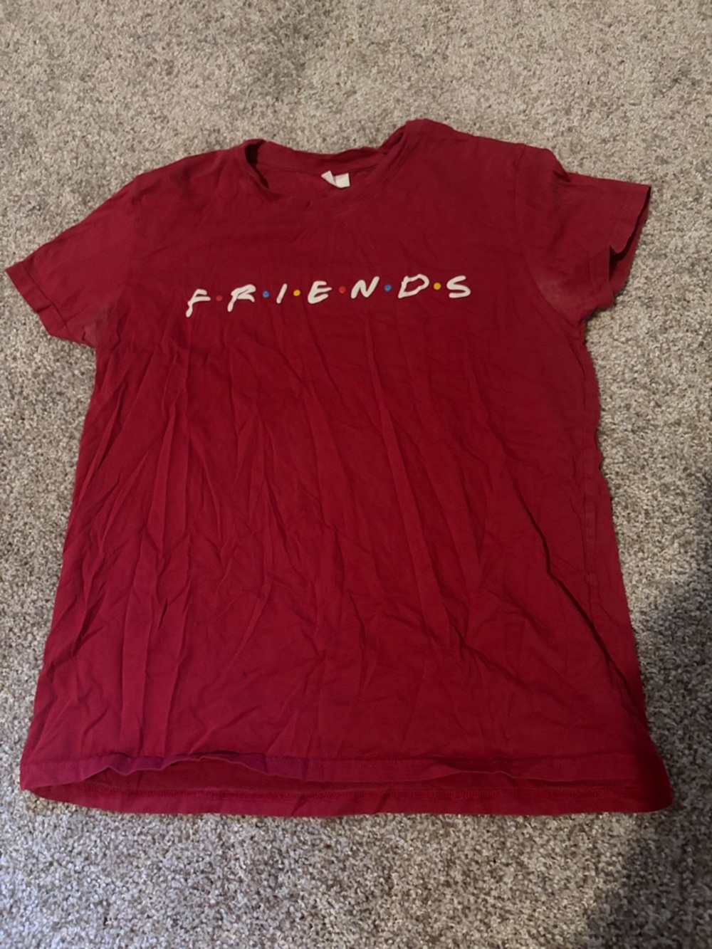 Friends Logo Short Sleeve Tee in Red - Women's